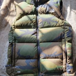 The North Face women's size medium puffer vest camo